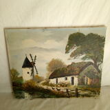 Oil on canvas, landscape