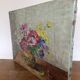Flowered scene painting by A. Schwerz 1946