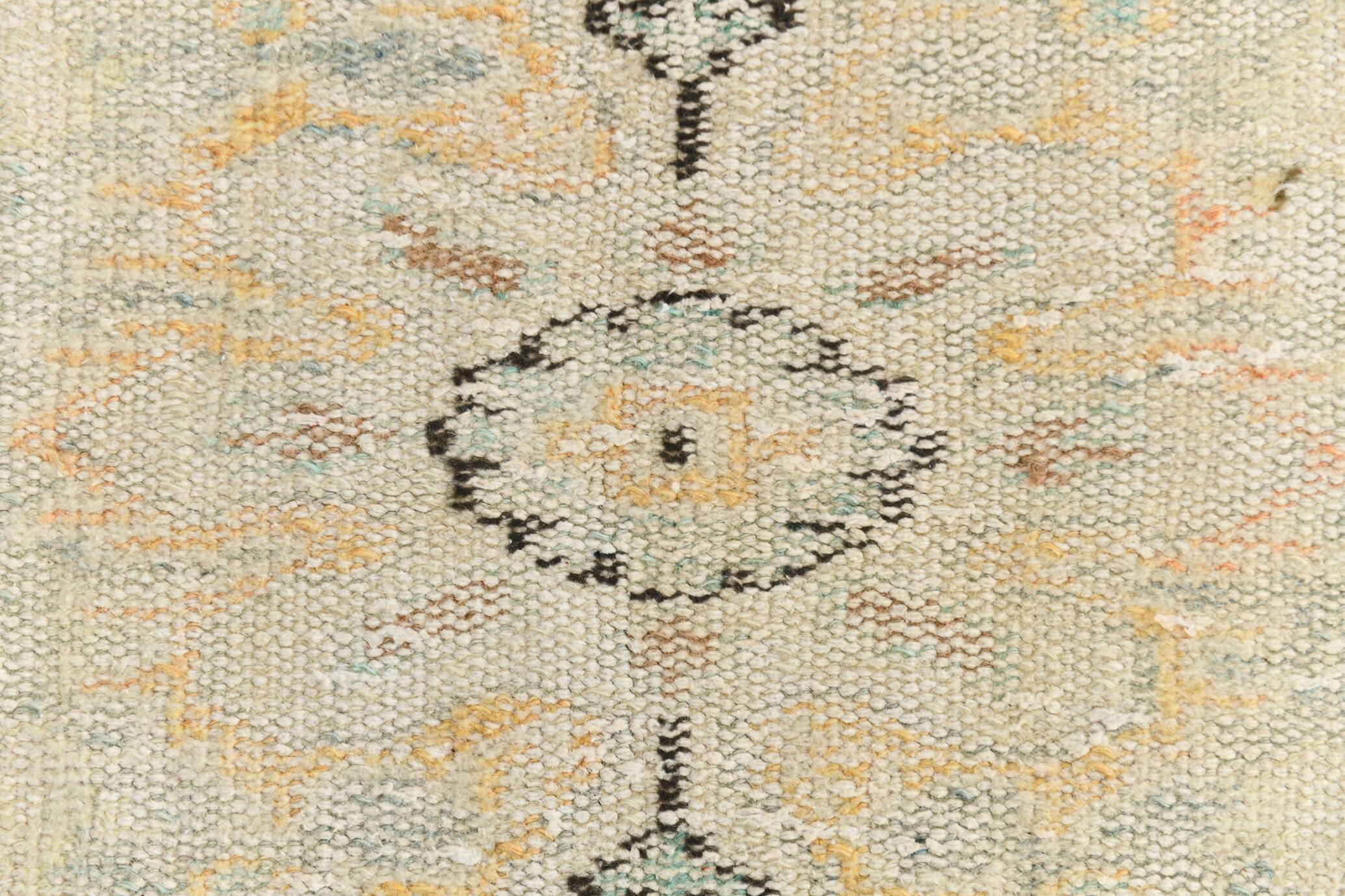 3x9 Beige & Yellow Turkish Vintage Runner Rug, 80x281Cm SK 23538