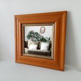 Vintage beech mirror