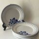 Opaque porcelain Badonviller - 8 dinner plates
