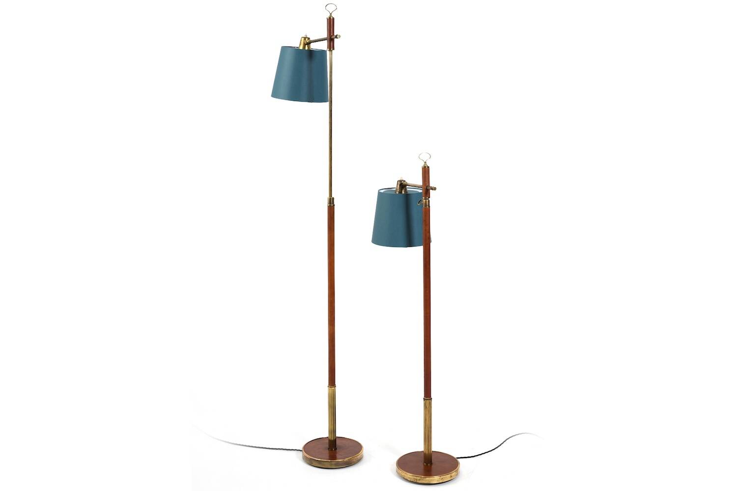 Pair of 1940s-50s Floorlamps by Lysberg, Hansen & Terp.