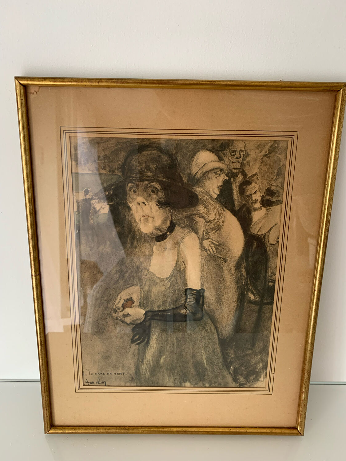 Drawing The Lady in Green