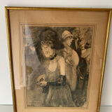 Drawing The Lady in Green