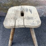Brutalist rustic farmhouse stool