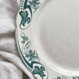 Round ironstone dish "Lucy" KG Lunéville circa 1900