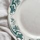 Plat rond en terre de fer "Lucy" KG Lunéville vers 1900