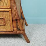 Rattan bedside