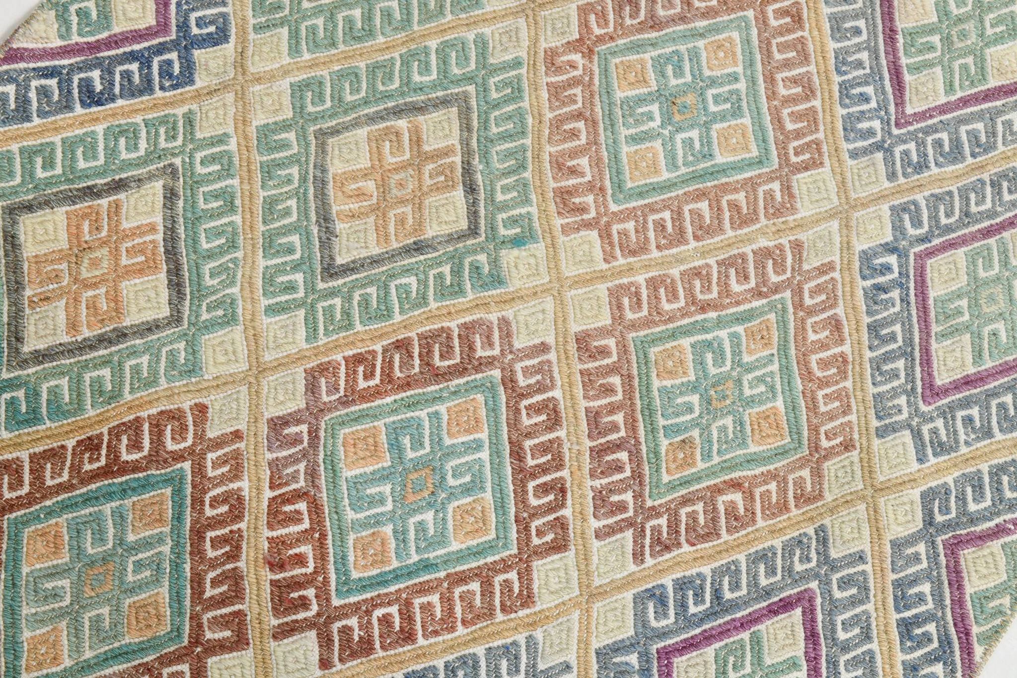 3x9 Pastel Toness Turkish Kilim Runner Rug, 81x286 Cm