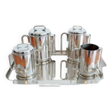 Sheratonn Italy- Magnificent and rare Italian tea and coffee service in silver plated metal