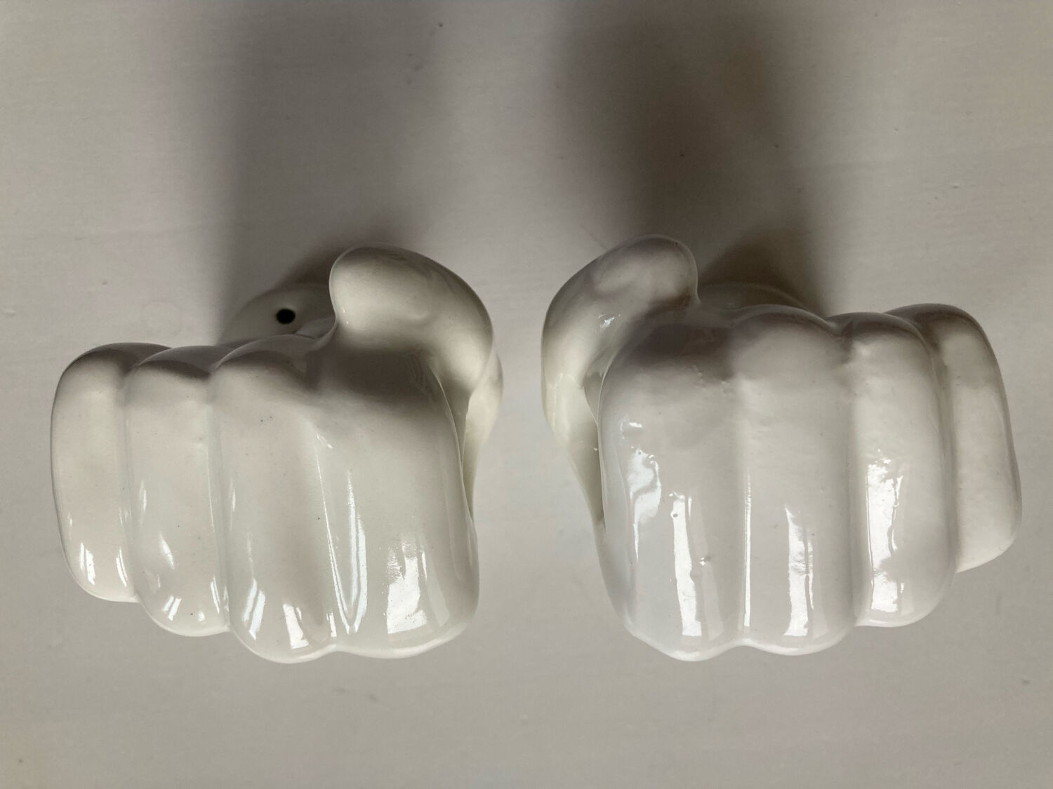 Vintage ceramic hand pair