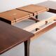 Table à manger extensible, années 1970