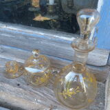 Enamelled glass set Legras Cristallerie de Pantin XVIIIème