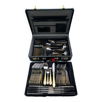 Varaguen cutlery set 70 23 carat gold pieces