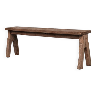 Primitive Antique Wooden French Console Table