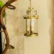 Large round St Louis XV corridor lantern from the mid-20th century in gilded bronze