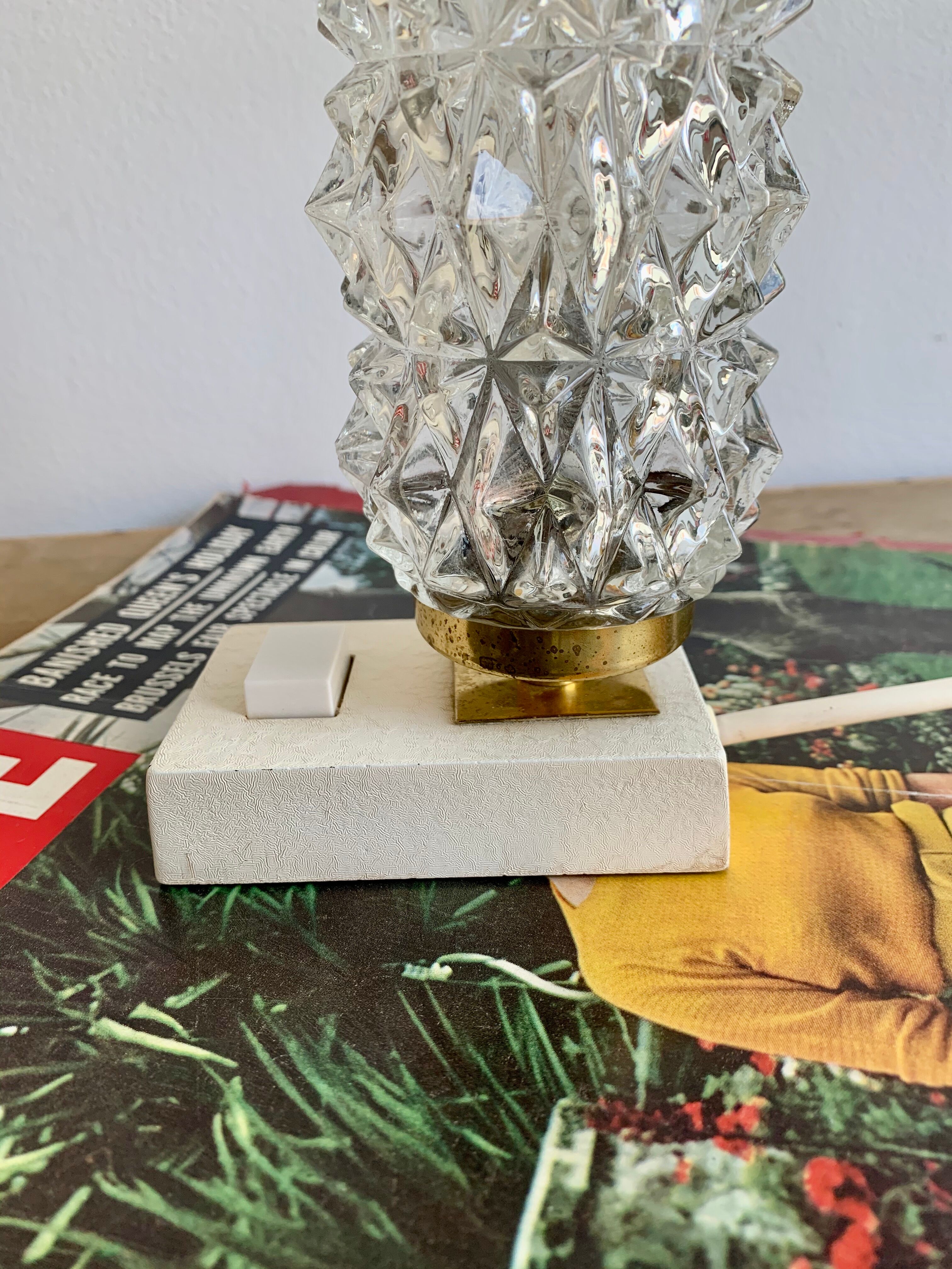 Vintage bedside table lamp, 1960s