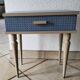 Vintage bedside blue restyled