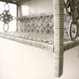 Vintage wicker shelf
