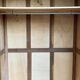 Parisian wardrobe, art deco raw wood wardrobe, 1930