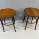Vintage curved wood side tables in Thonet style, set of 2