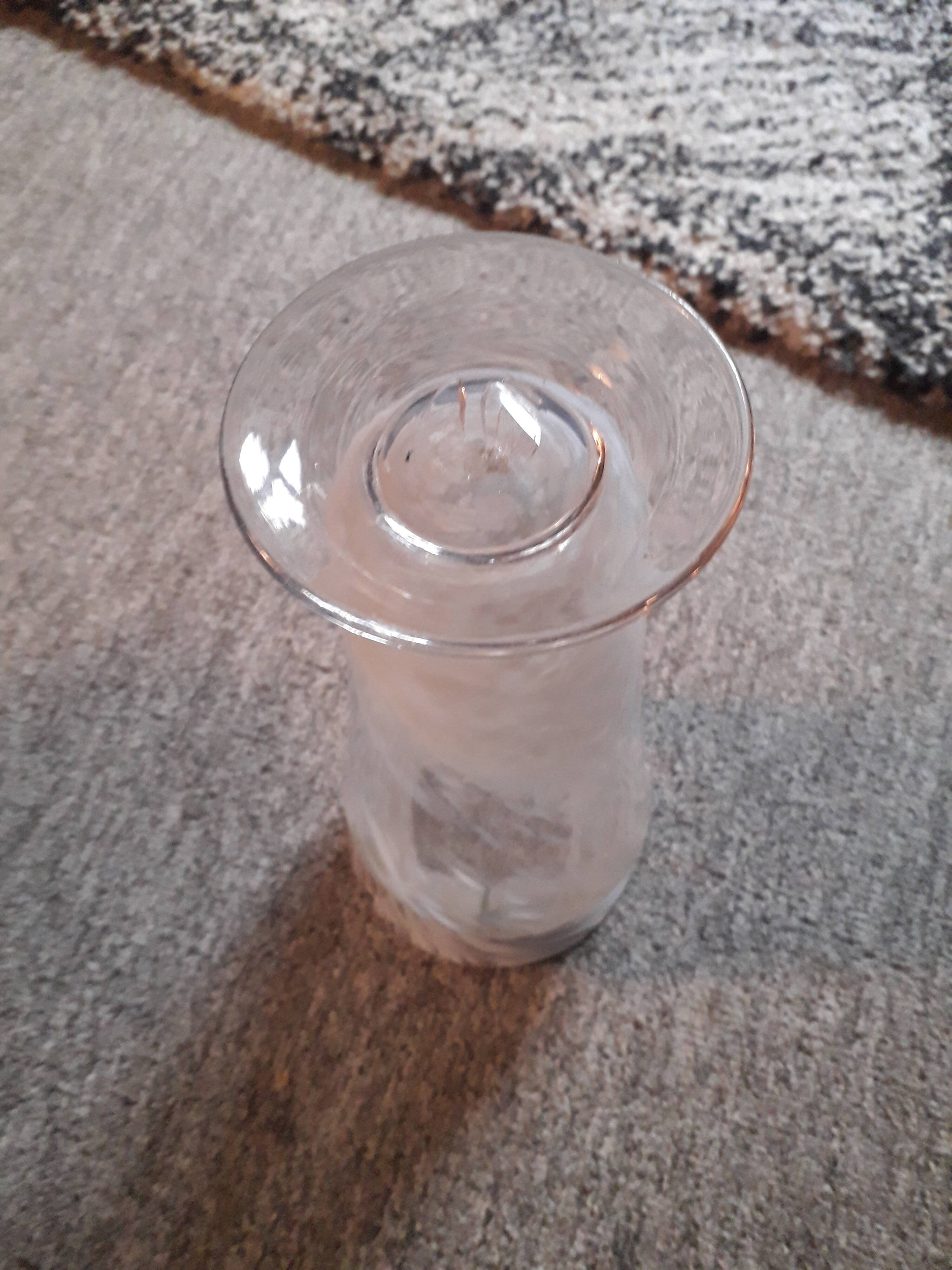 Vase vintage en verre de Clichy