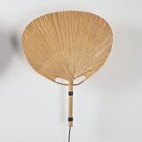 Pair of Uchiwa II wall lights by Ingo Maurer, Design M 1973