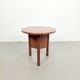 Dutch Art Deco Modernist Round Oak Side Table, 1930s