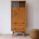Vintage rattan secretary