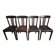 Set of 4 antique French bistro chairs Stella, circa 1900–1920.
