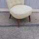 Vintage armchair beige fabric