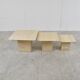 Vintage travertine nesting tables or side tables, 1970s