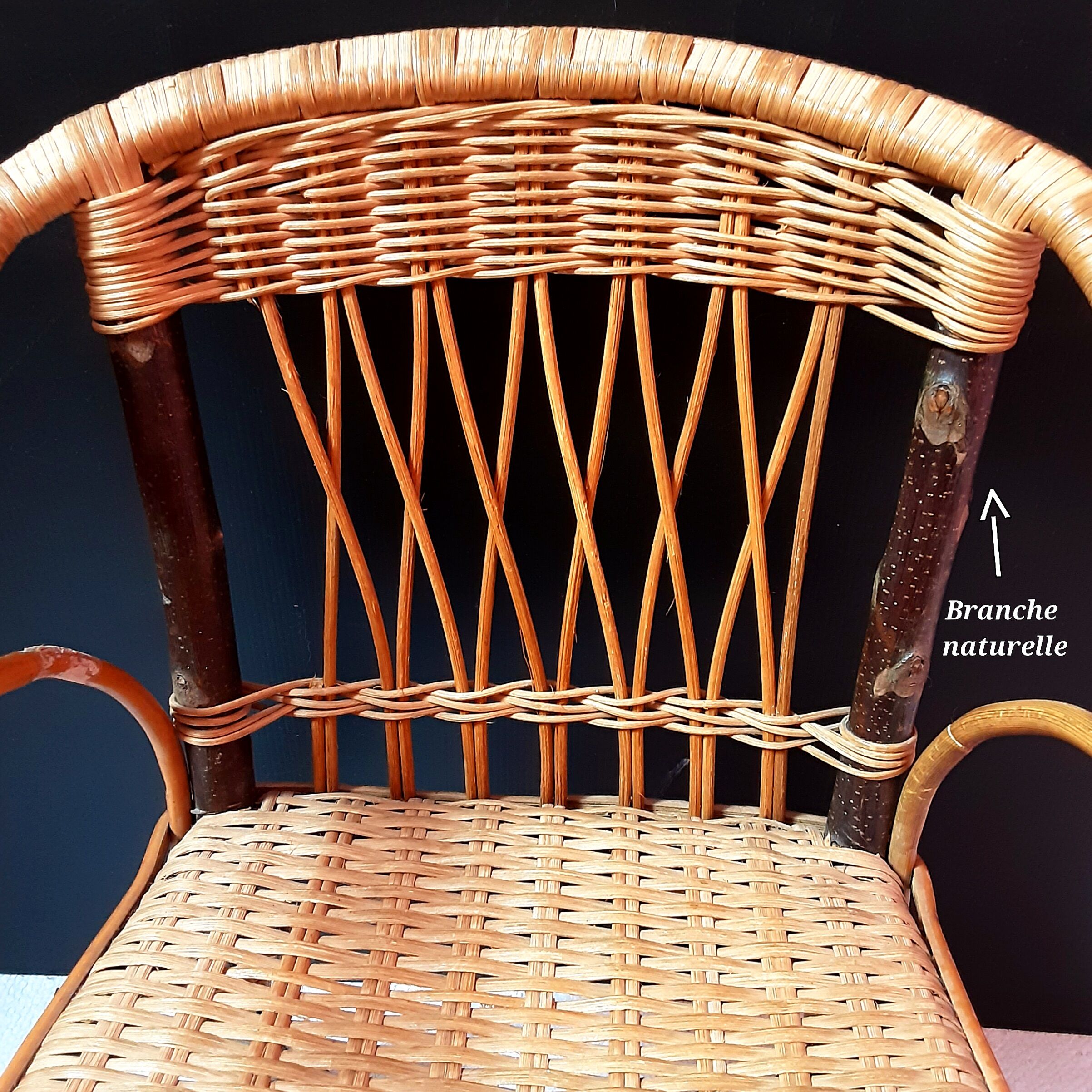 Children's rattan chair