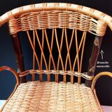 Fauteuil rotin enfant
