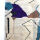 Moroccan Berber carpet Beni Ouarain with colorful patterns 2.32x1,66m