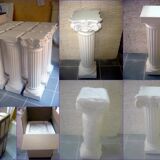 Doric column pillar stele decorative plaster molding reinforced with tow
