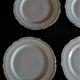 Series of six porcelain plates from Paris old Paris green décor XIXth