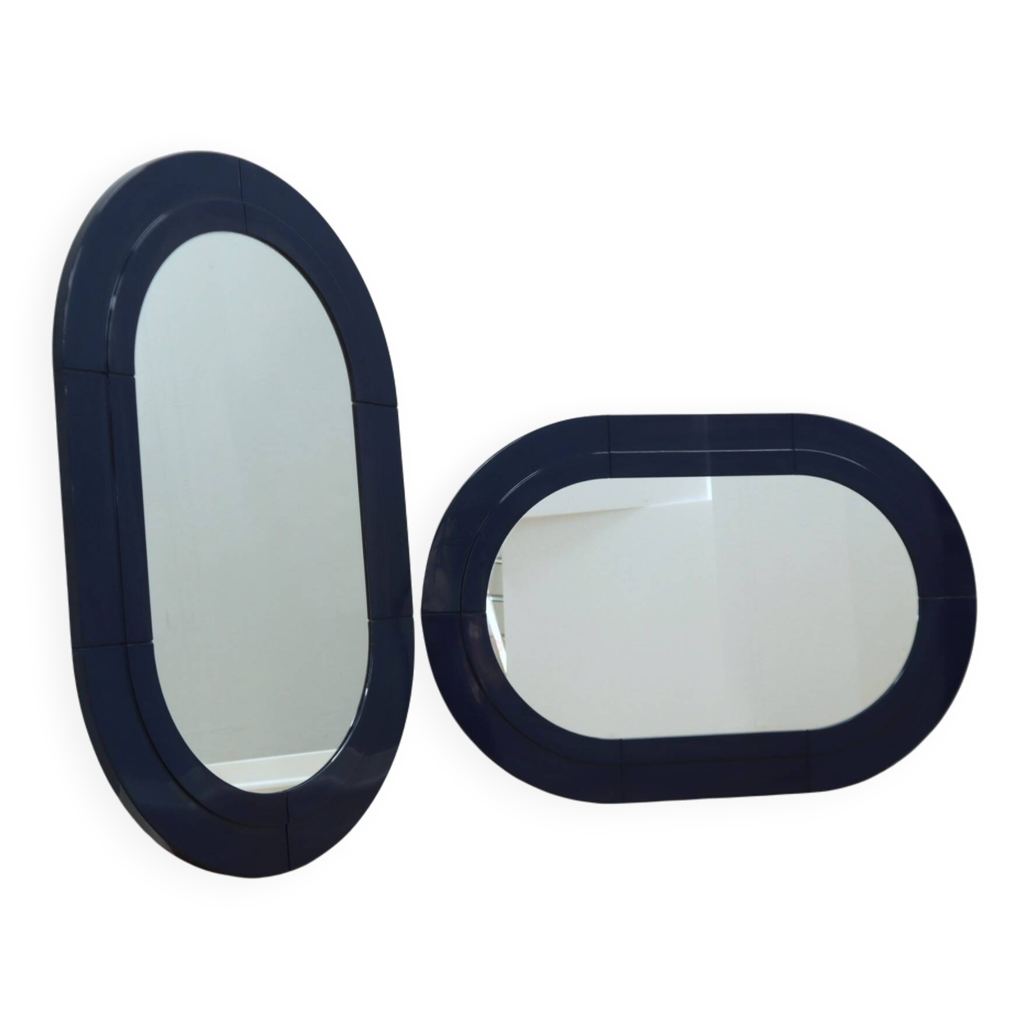 Pair of ABS wall mirrors Anna Castelli for Kartell 1960s