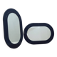 Pair of ABS wall mirrors Anna Castelli for Kartell 1960s