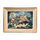 Old painting signed Ferber "The fish"