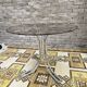 Vintage smoked glass dining table, Italy 1970s