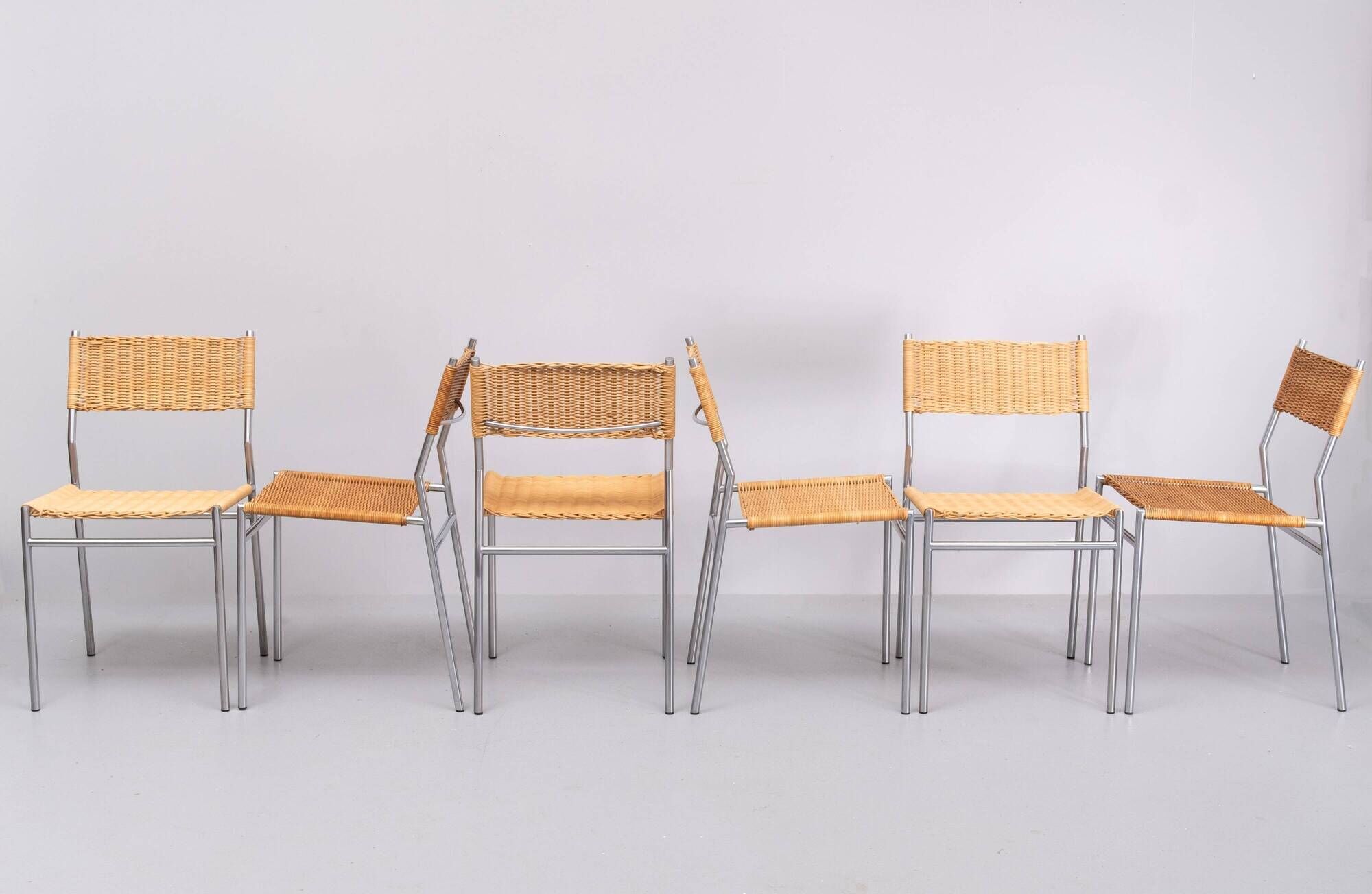 Martin Visser set of 6 Dining Chairs SE05 for 't Spectrum, 1960