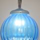 Charming vintage Murano blue glass pendant light, 1960