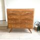 Vintage chest of drawers with compass feet