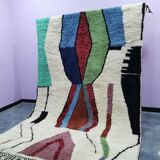 Handmade Bereber rug - 100% organic wool handcrafted rug