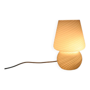 Mid Century Murano Mushroom glass table lamp, Italy, 1970s.