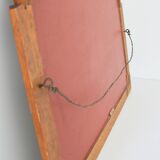 Antique bevelled mirror vintage 1930s