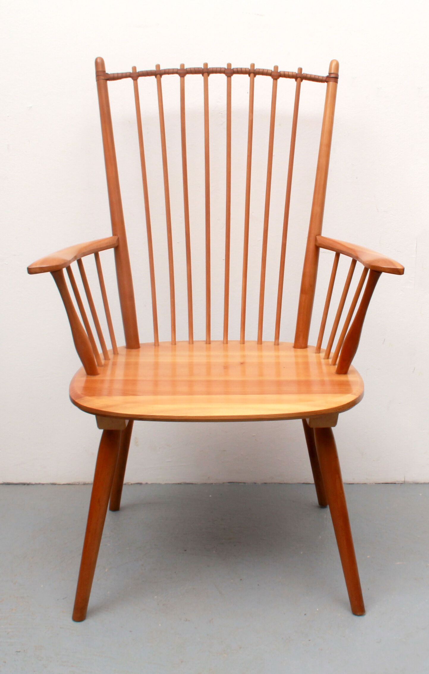 1950s armchair cherrywood, Albert Haberer