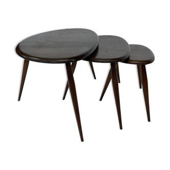 Ercol nesting tables side tables design set