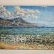 Oil painting on canvas - Seascape Cap Ferrat signed STAS Stanislav Dy